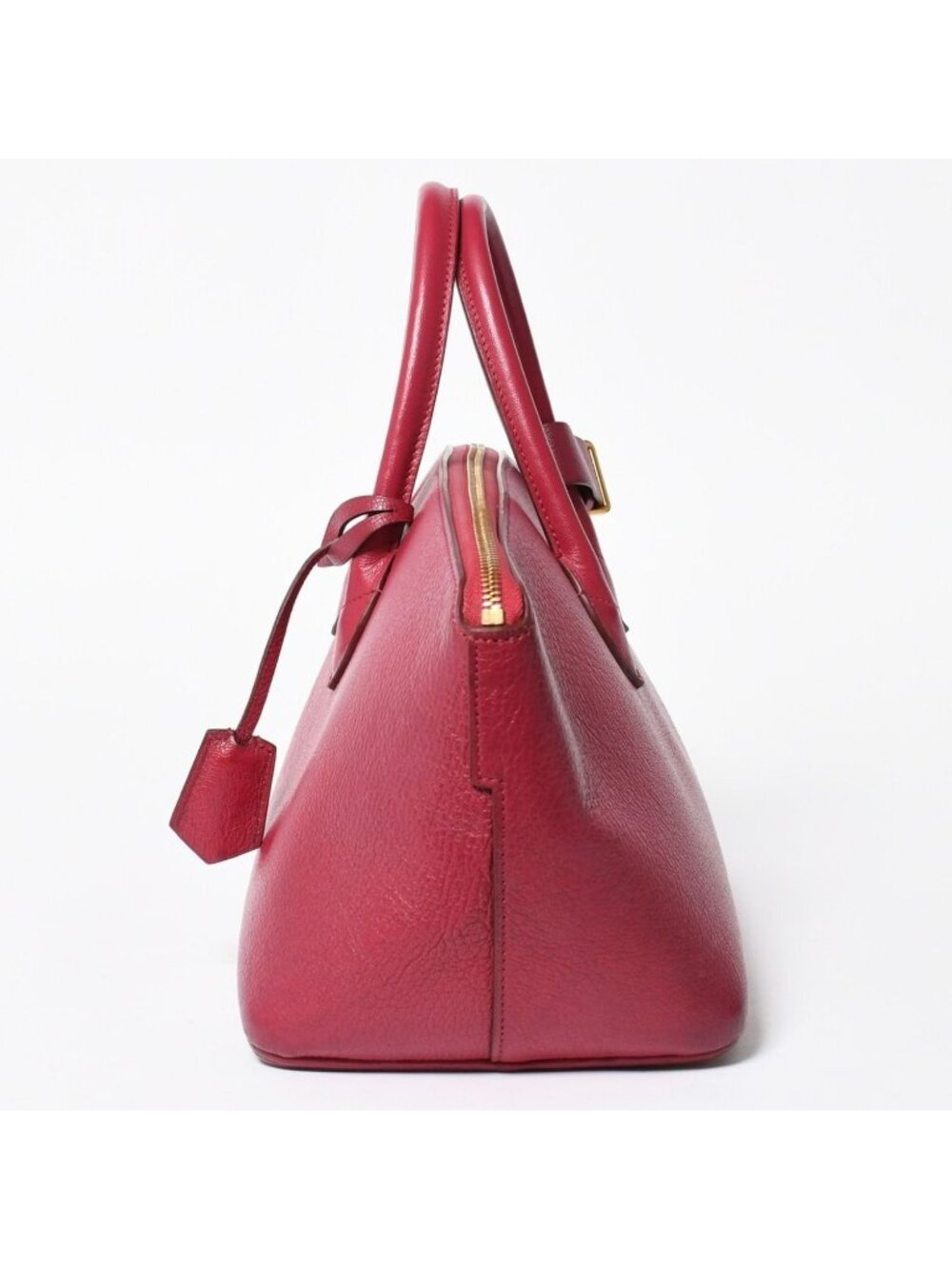 Louis Vuitton Automatic Marble Handbag Gray Leather Raspberry - Picture 4 of 16